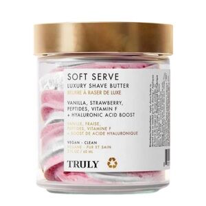 TRULY Soft Serve Shave Butter Pink and White Swirl 2 fl oz
